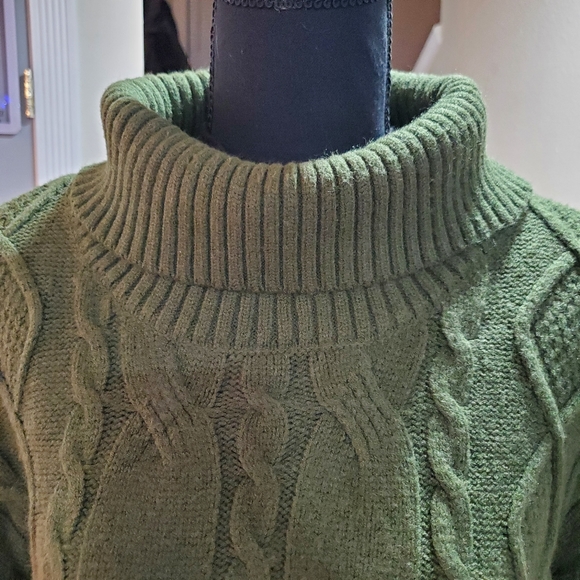 ELOQUII Elements Women's Plus Size Cable Knit Sweater Dress size 18/20 - Picture 2 of 7